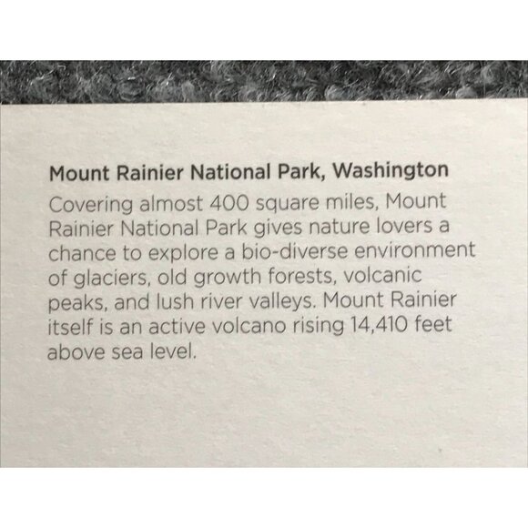 VTG National Park Postcards Set Of 4 Yosemite Everglades Yellowstone Mt. Rainier - Picture 7 of 13